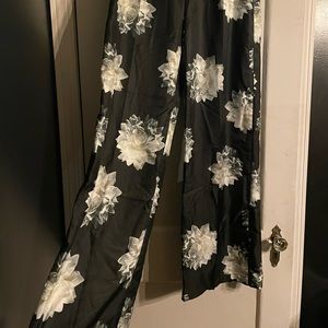 Max Mara silk wide leg pants made in Italy